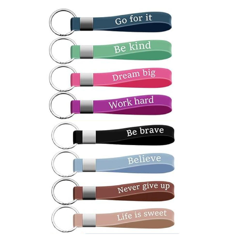 Colorful Inspirational Keychains