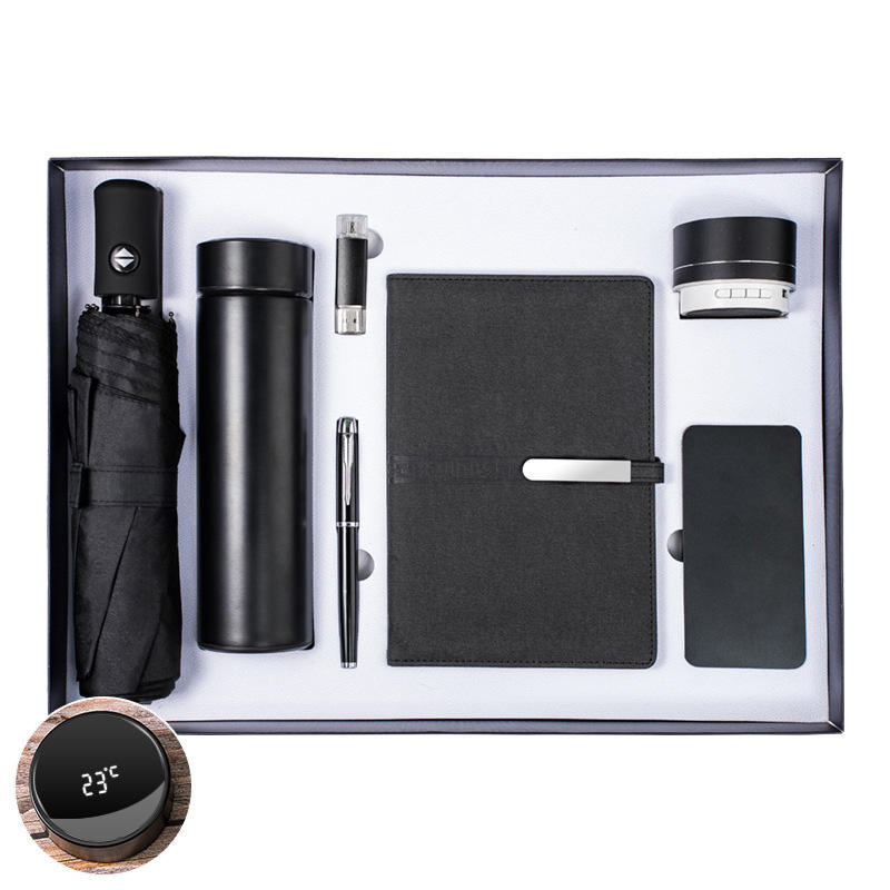 Corporate Gift Set for Him - Notebook, Umbrella, Pen, Insulation Cup