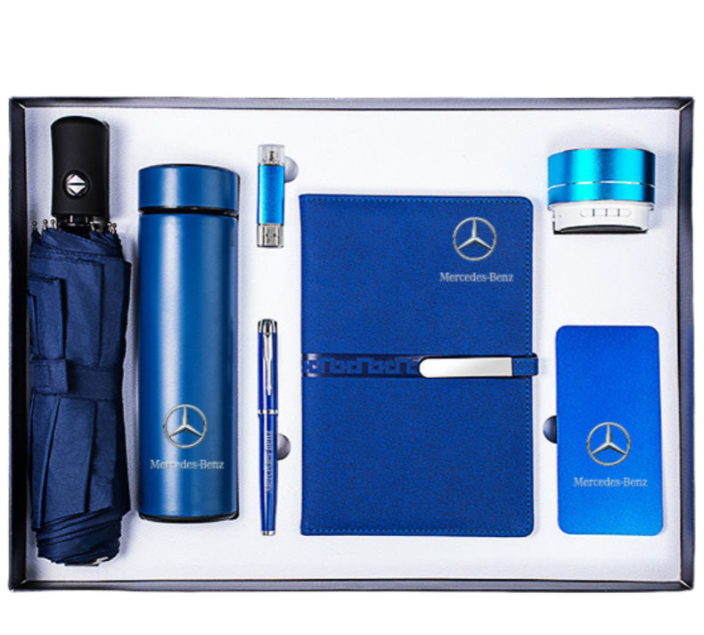 Corporate Gift Set for Him - Notebook, Umbrella, Pen, Insulation Cup
